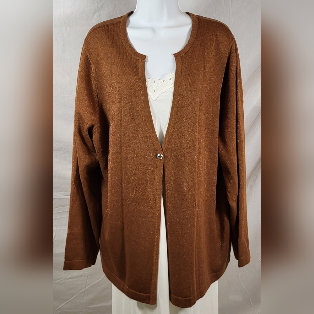 SOLD Liz & Me Metallic Cardigan